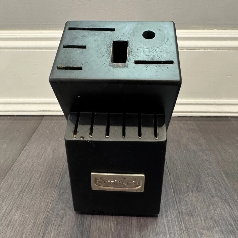 Cuisinart Black Knife Block Holder for Kitchen Knives & Utensils